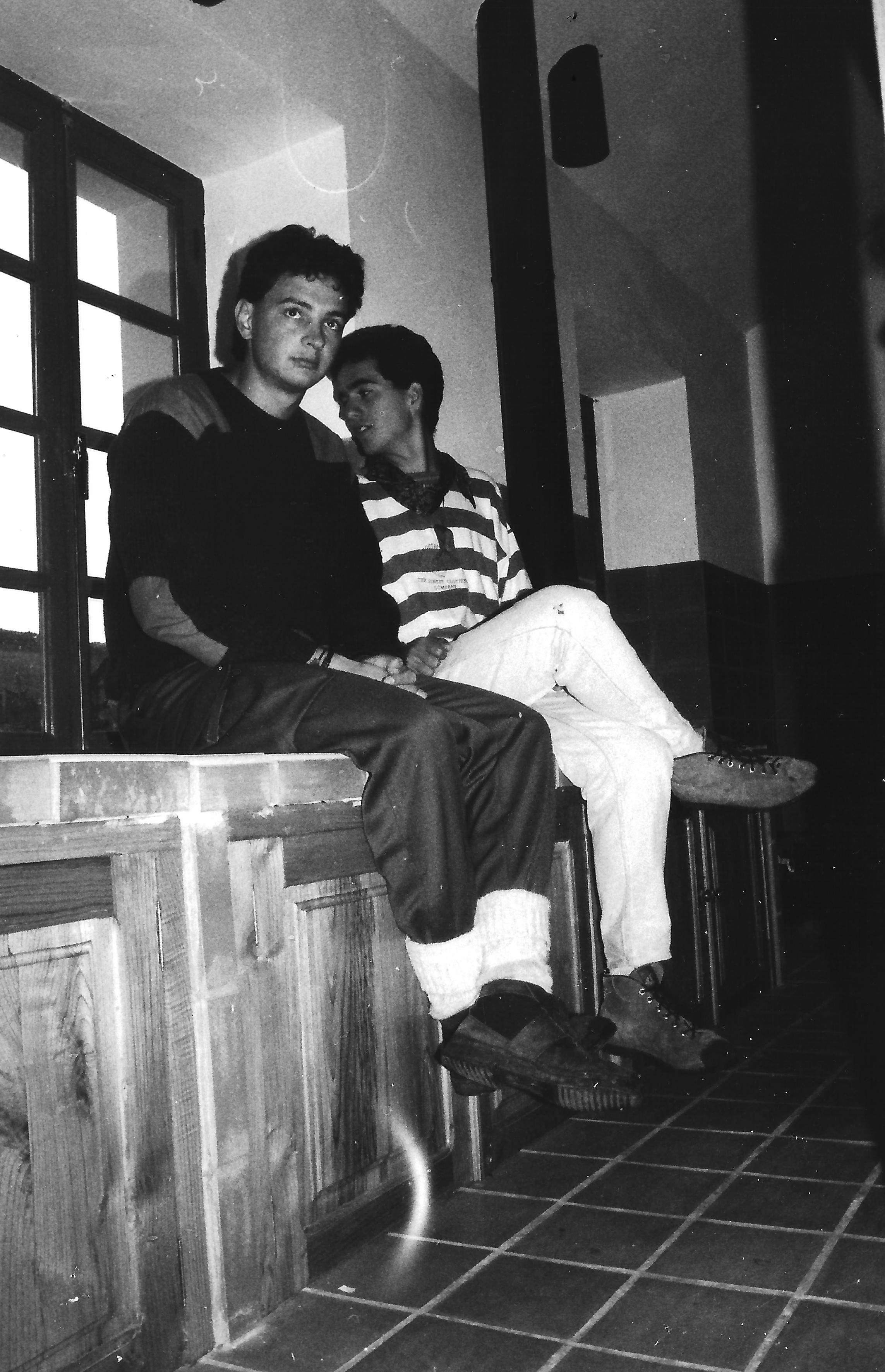 En el Albergue de Leitariegos, en 1991